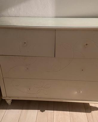Credenza ikea bianca con incisura