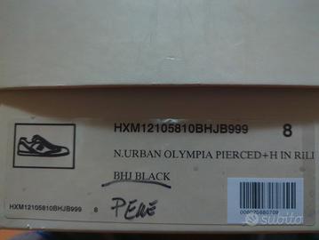 Hogan Olympia uomo in pelle nera taglia 8 (42)