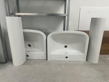 2 lavandini in ceramica dolomite
