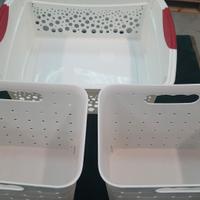 Cesta con due organizer 