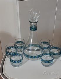 set bottiglia e  bicchieri 