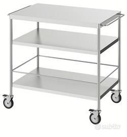 Carrello da cucina IKEA, acciaio inox
