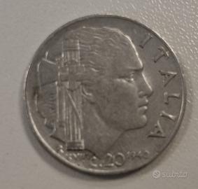 Moneta originale 20 centesimi Italia 1940