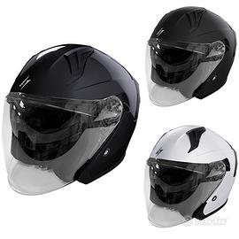 CASCO JET MOTO SCOOTER STORMER VISIERA PARASOLE