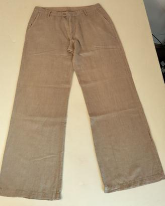 Pantalone Vintage Imperial Beige 50 gamba larga