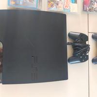 PS3 usato come nuovo, due joystick, giochi vari