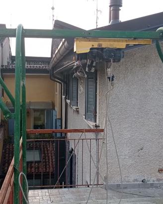 argano paranco edilizia con cavalletto