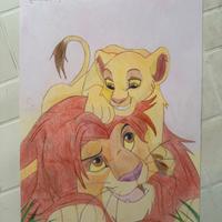 Disegno a colori "il re leone"