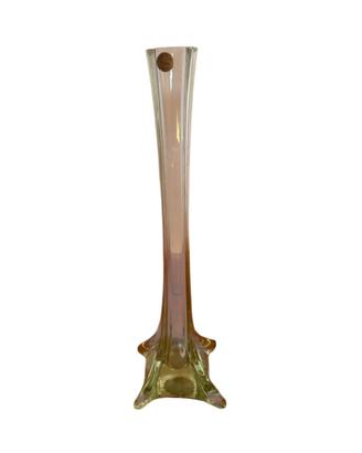 Vaso a collo lungo in vetro di Murano Venezia