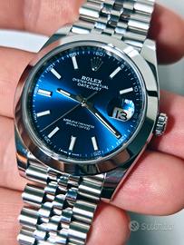 Rolex DJ 41mm 126300 jubilee blu 2024 like new 
