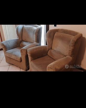 coppia di poltrone sfoderabili 