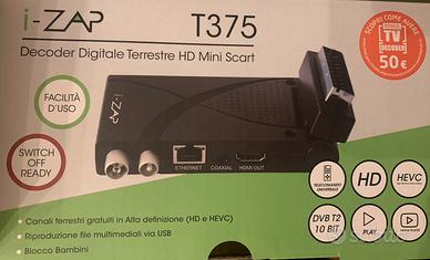 Decoder Digitale Terrestre HD i-ZAP T375 Nero