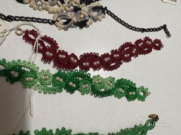 Set 10 braccialetti in chiacchierino