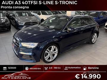 Audi A3 SPB 40 TFSI quattro S tronic FINANZIABILE