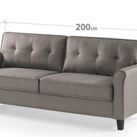 Divano a 3 posti 200x80x86 cm NO DIVANO LETTO