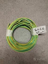 Cavo 1x10mm² giallo-verde