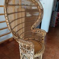 Poltrona in rattan