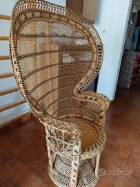 Poltrona in rattan