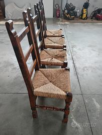 sedie in legno massello antiche