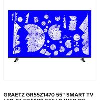 TV SMART LED GRAETZ 55 POLLICI 4K SISTEMA LG WEBOS