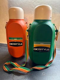 Coppia di borracce vintage Gio'Style modello Safar