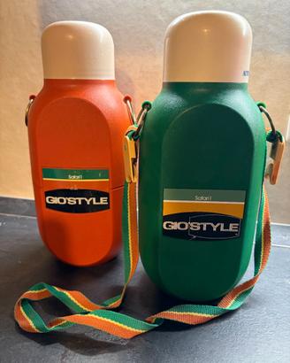 Coppia di borracce vintage Gio'Style modello Safar