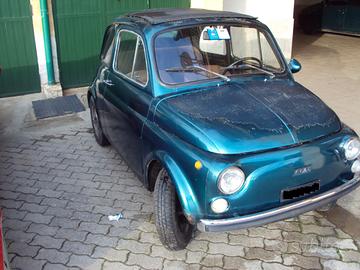 Fiat 500 con targhe e libretto originali