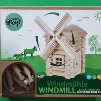Gioco Mulino in legno da costruire NUOVO