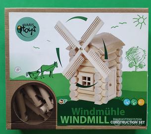 Gioco Mulino in legno da costruire NUOVO