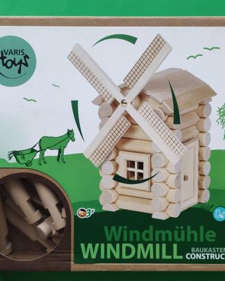 Gioco Mulino in legno da costruire NUOVO