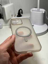 Cover iPhone 16 Pro Max Trasparente Opaca MagSafe