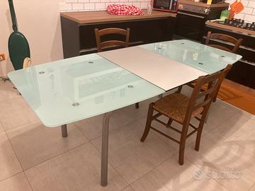 Tavolo Ciacci in Vetro allungabile