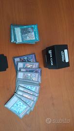 mazzo yugioh branded, tutto foil, sleevvato