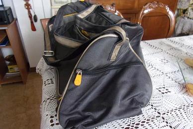 2 Borsoni viaggio/palestra capiente maniglie tela