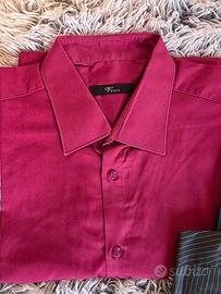 Camicia a maniche lunghe rossa 