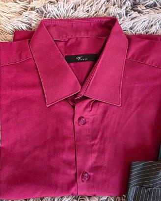 Camicia a maniche lunghe rossa 