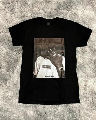 T-shirt nera con stampa Travis Scott, taglia M