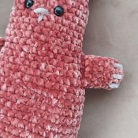 amigurumi peluche gatto sdraiato