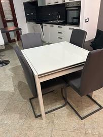 Tavolo allungabile con 8 sedie