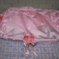 Cesto per bomboniere Battesimo per bambina