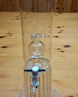 dispenser con rubinetto per liquori in vetro