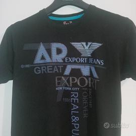 T-shirt uomo marca FUZ DEPT nera con stampa.