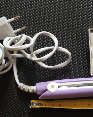 mini piastra capelli da borsa