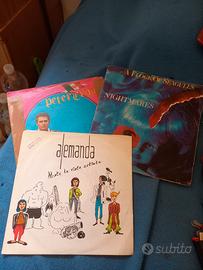 Tre vinili 45 giri anni 80