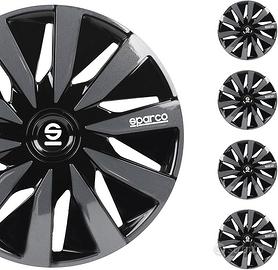 Sparco Set 4 copricerchi 15' pollici copriruota au