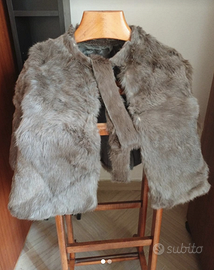 mantellina in vera pelliccia