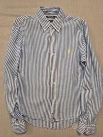 Camicia lino Ralph Lauren azzurra tg S