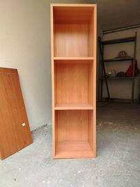 Libreria modulare a cubi, 4 pezzi da 3 scomparti