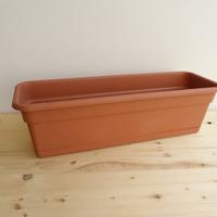 Fioriera vaso con riserva plastica terracotta