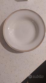 Richard Ginori 9 piatti fondi con bordo oro